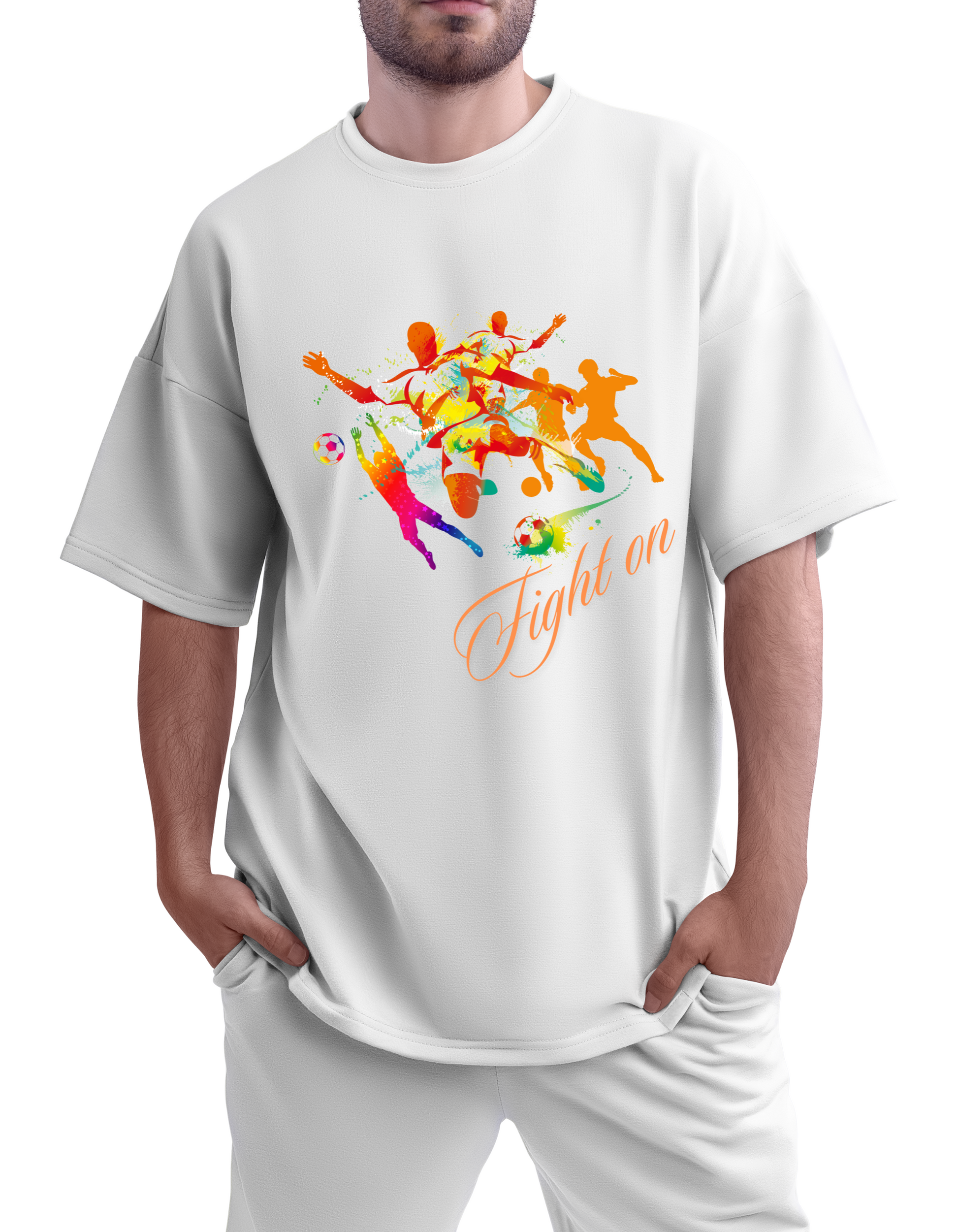 "Fight On" Oversized Football Power Tee