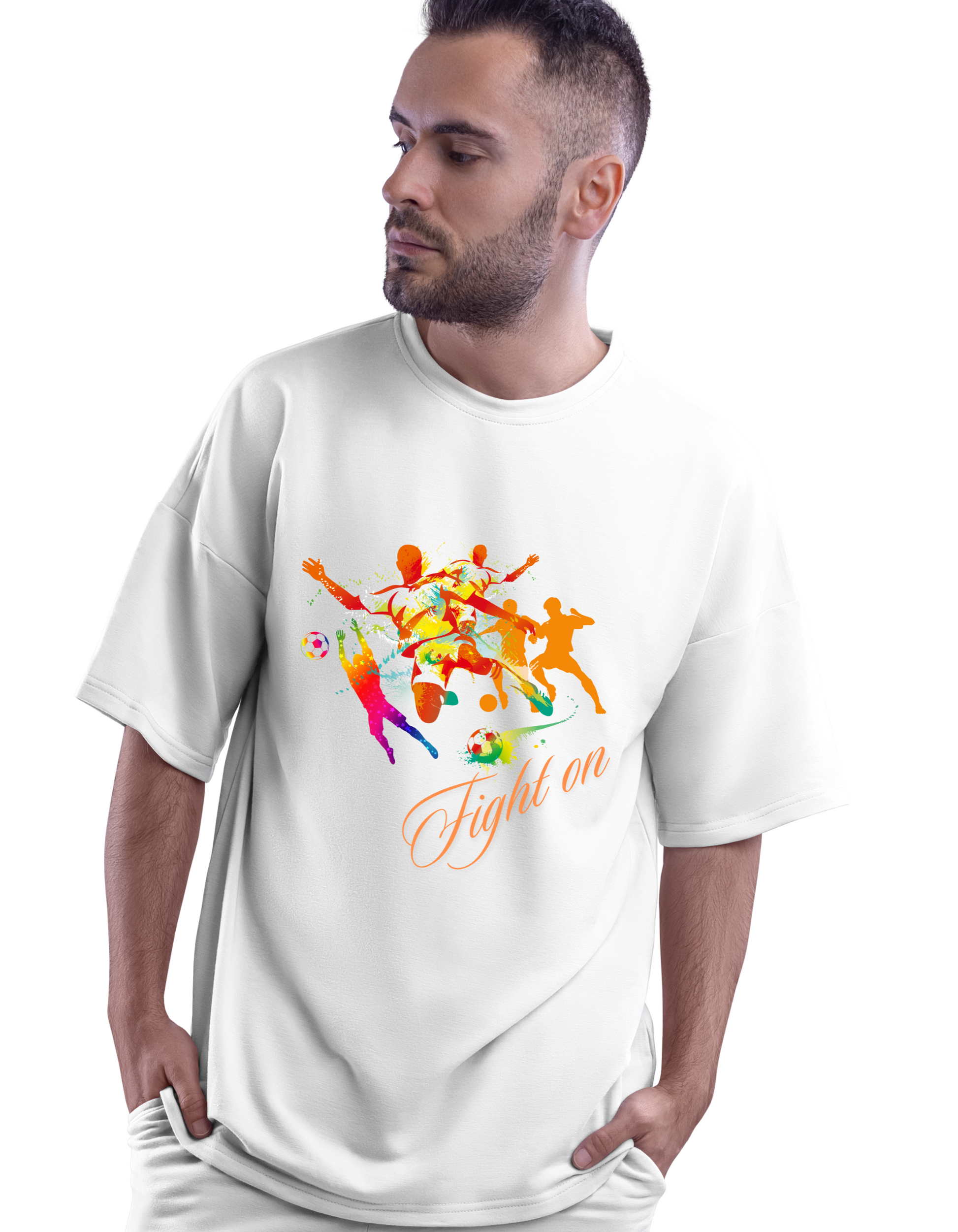 "Fight On" Oversized Football Power Tee