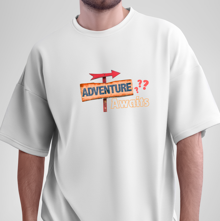 Adventure Awaits? Maybe Later – The Oversized Tee for Procrastinating Adventurers!