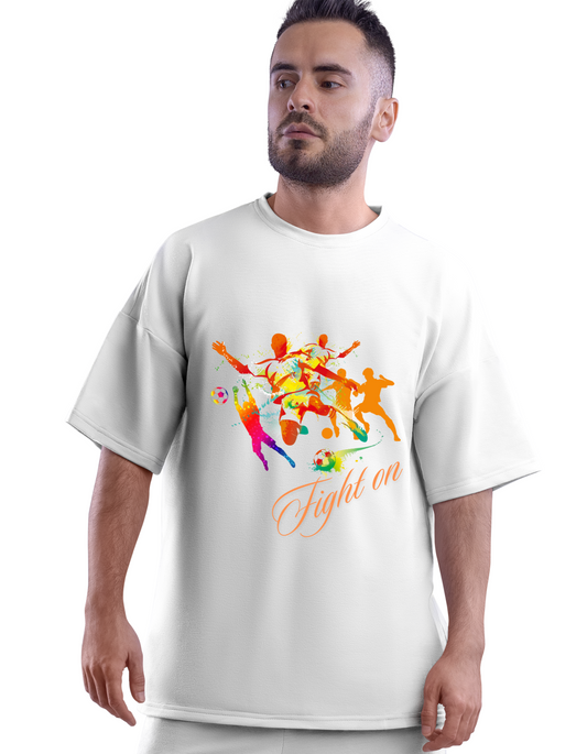 "Fight On" Oversized Football Power Tee