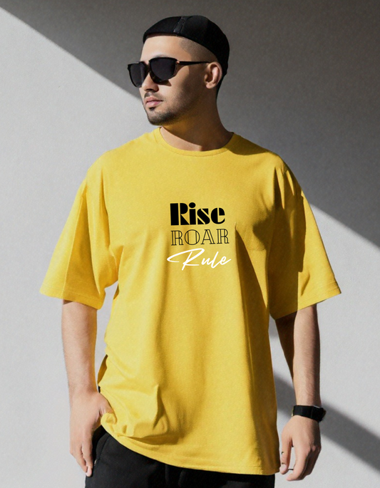 Oversized "Rise Roar Rule" T-Shirt Collection