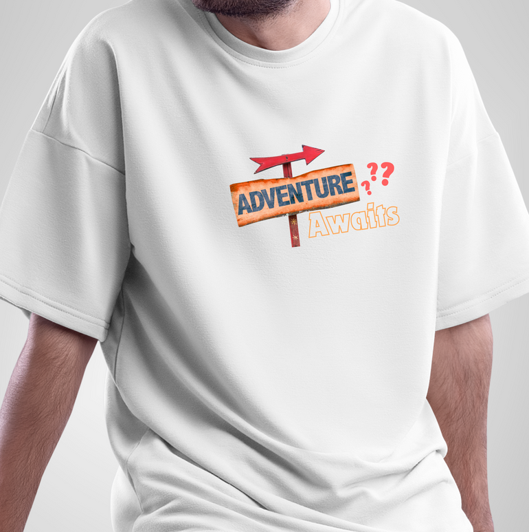 Adventure Awaits? Maybe Later – The Oversized Tee for Procrastinating Adventurers!