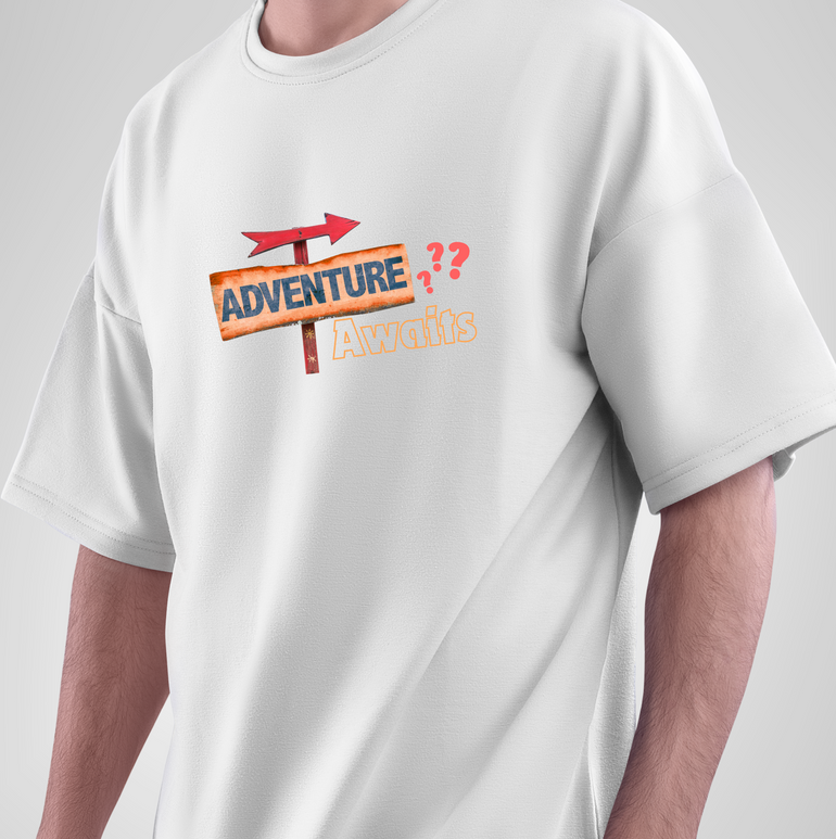 Adventure Awaits? Maybe Later – The Oversized Tee for Procrastinating Adventurers!