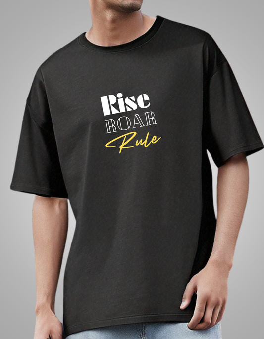 Oversized "Rise Roar Rule" T-Shirt Collection