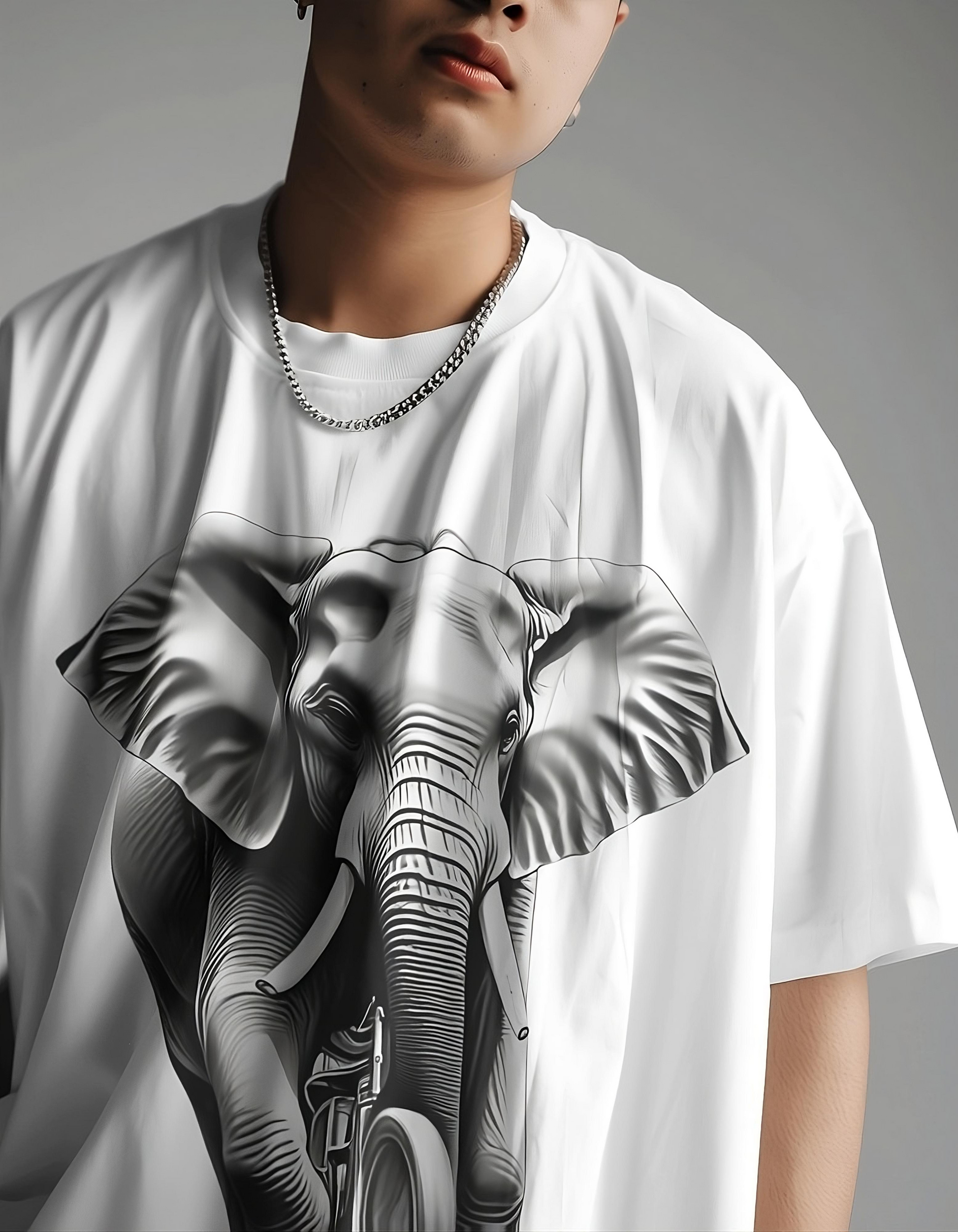 Elephantastic Ride: The Jumbo-Cycle Tee You Never Knew You Needed
