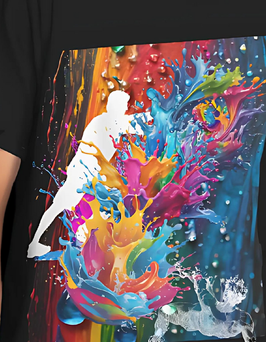 The Epic Paint Splash Tee: Where Bold Art Meets an Unfortunate Trip
