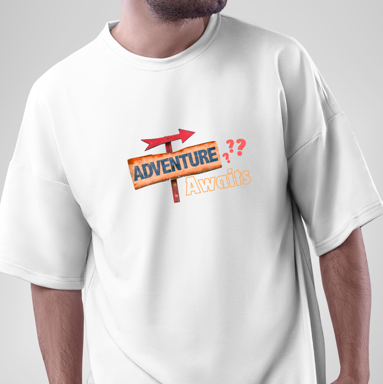 Adventure Awaits? Maybe Later – The Oversized Tee for Procrastinating Adventurers!