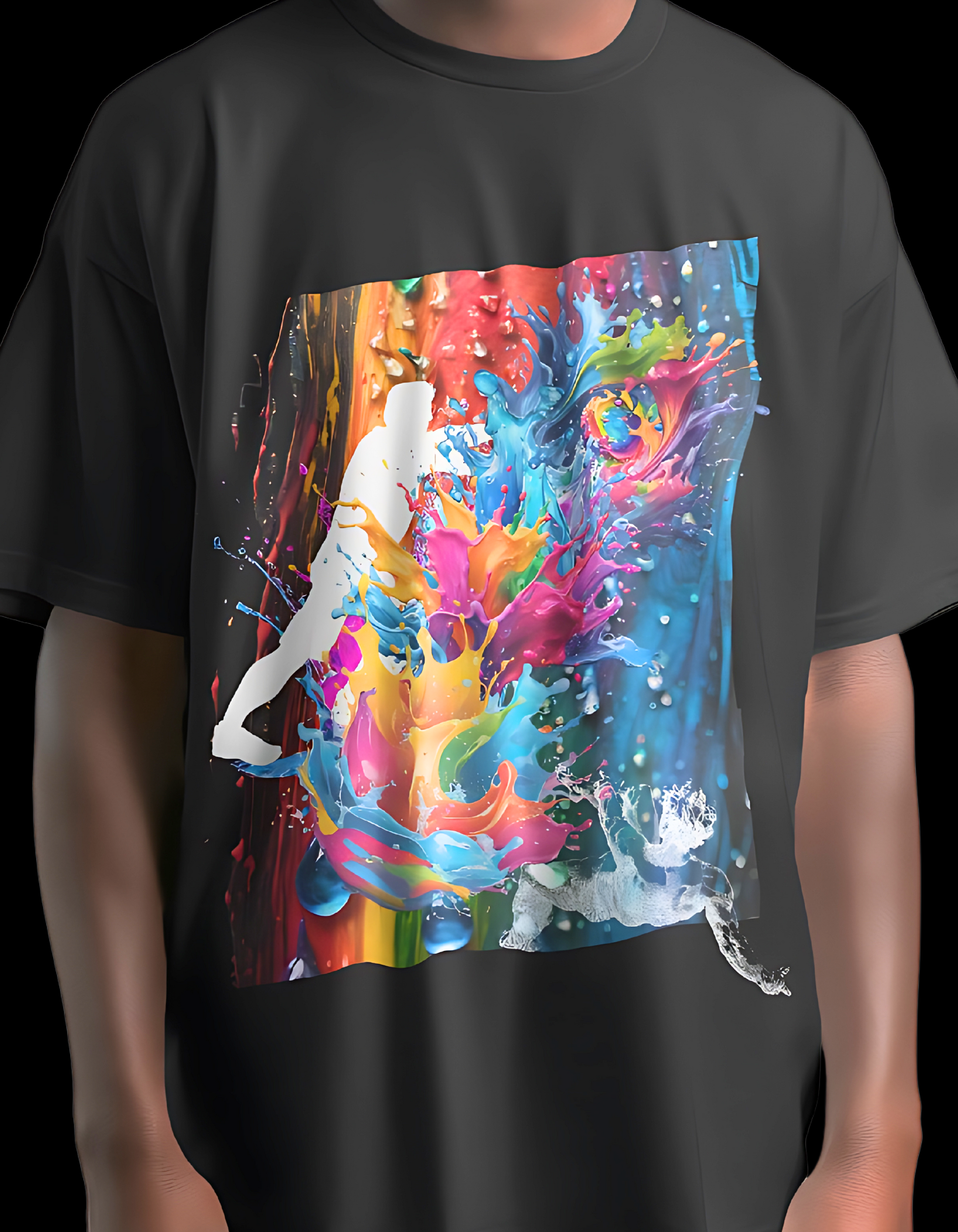 The Epic Paint Splash Tee: Where Bold Art Meets an Unfortunate Trip