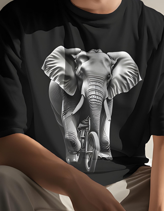 Elephantastic Ride: The Jumbo-Cycle Tee You Never Knew You Needed