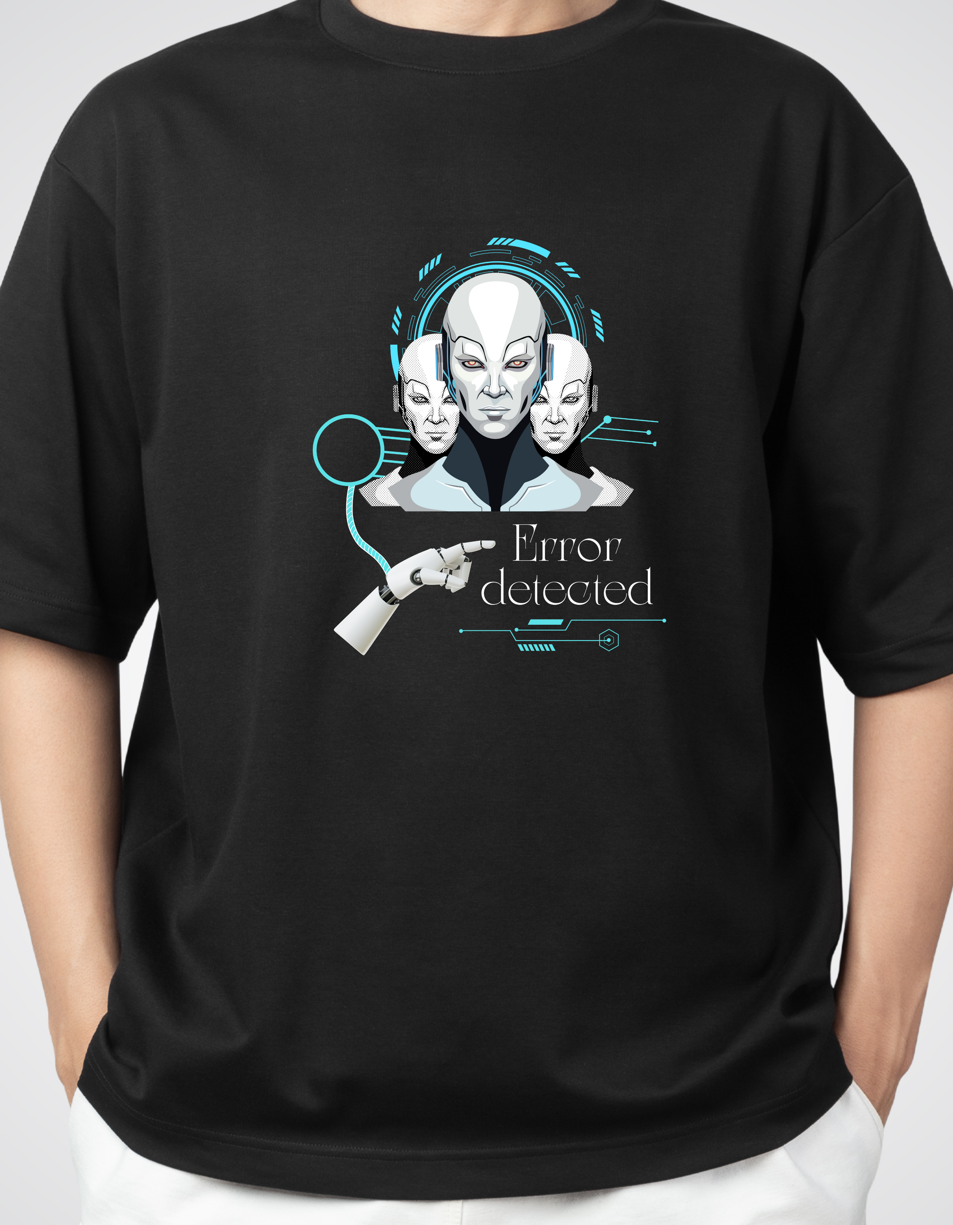 Tech Trouble? Oversize in Style with "Error Detected"