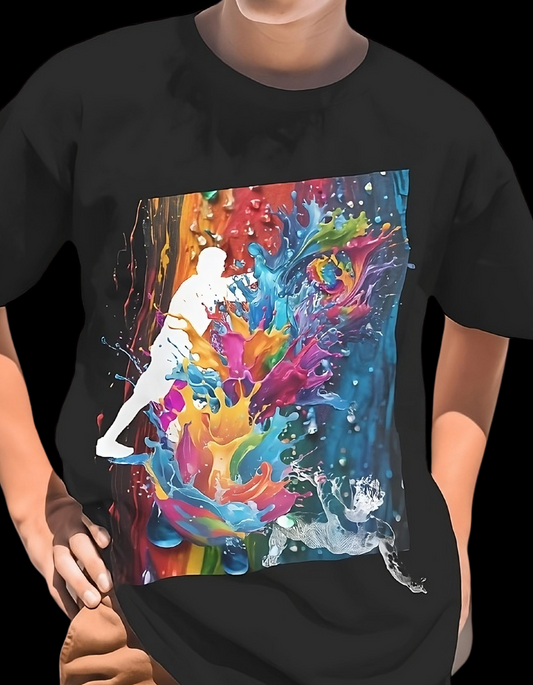 The Epic Paint Splash Tee: Where Bold Art Meets an Unfortunate Trip