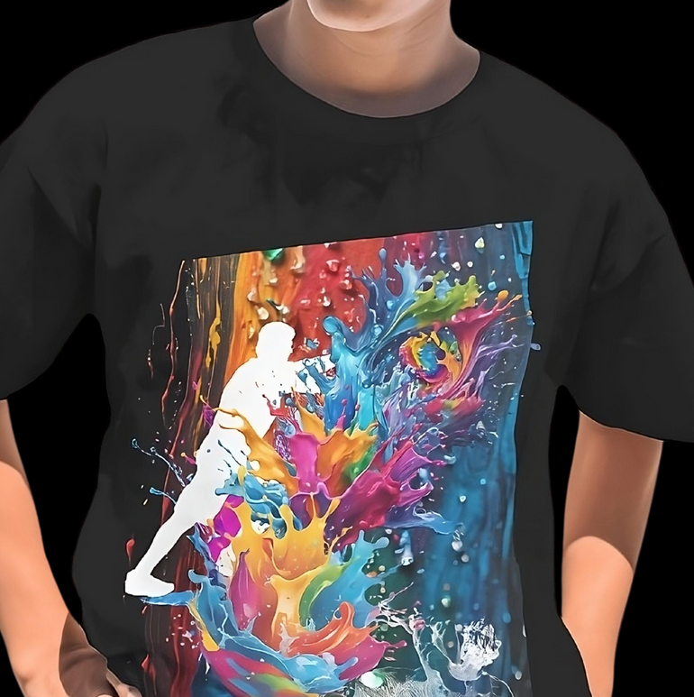The Epic Paint Splash Tee: Where Bold Art Meets an Unfortunate Trip