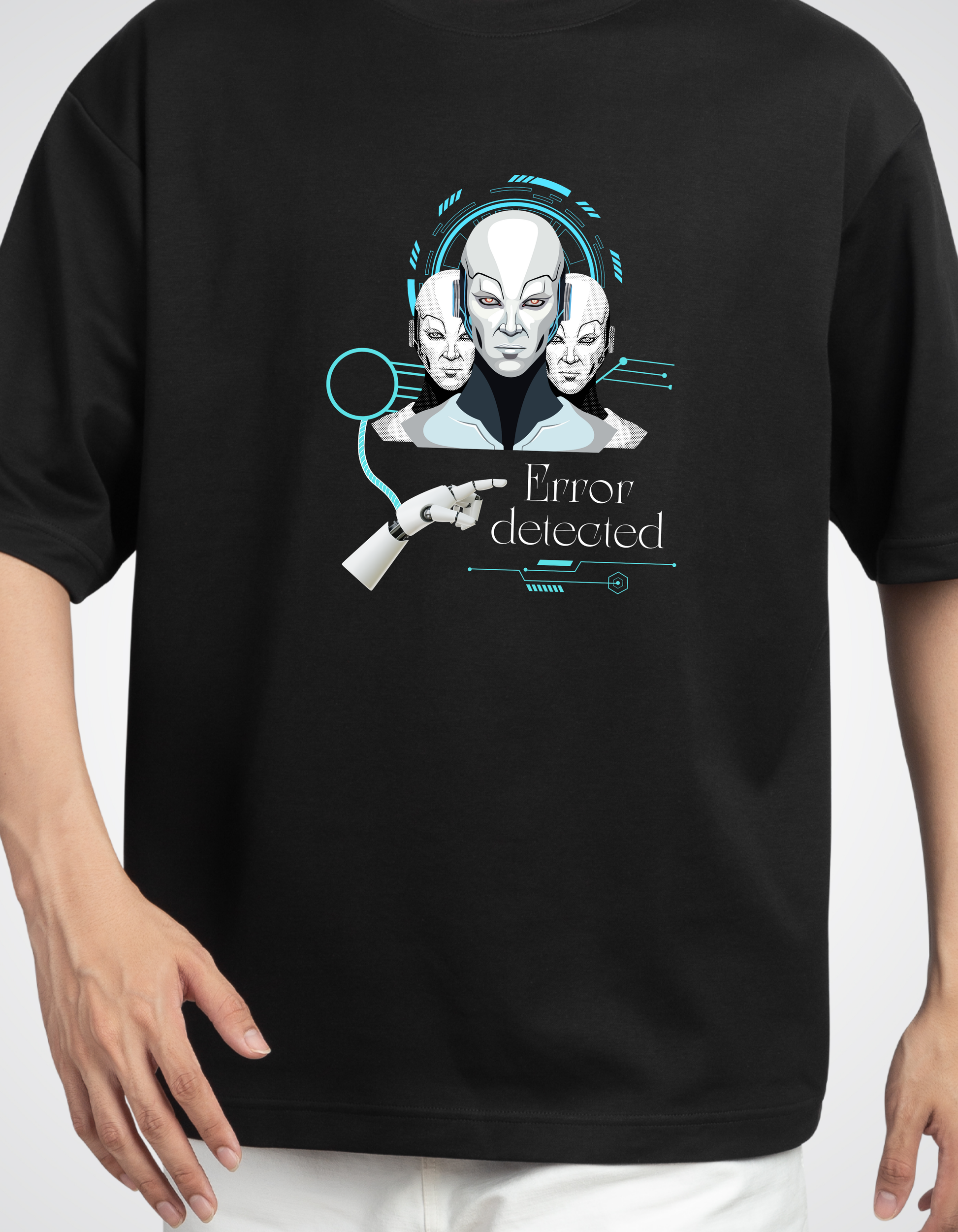 Tech Trouble? Oversize in Style with "Error Detected"