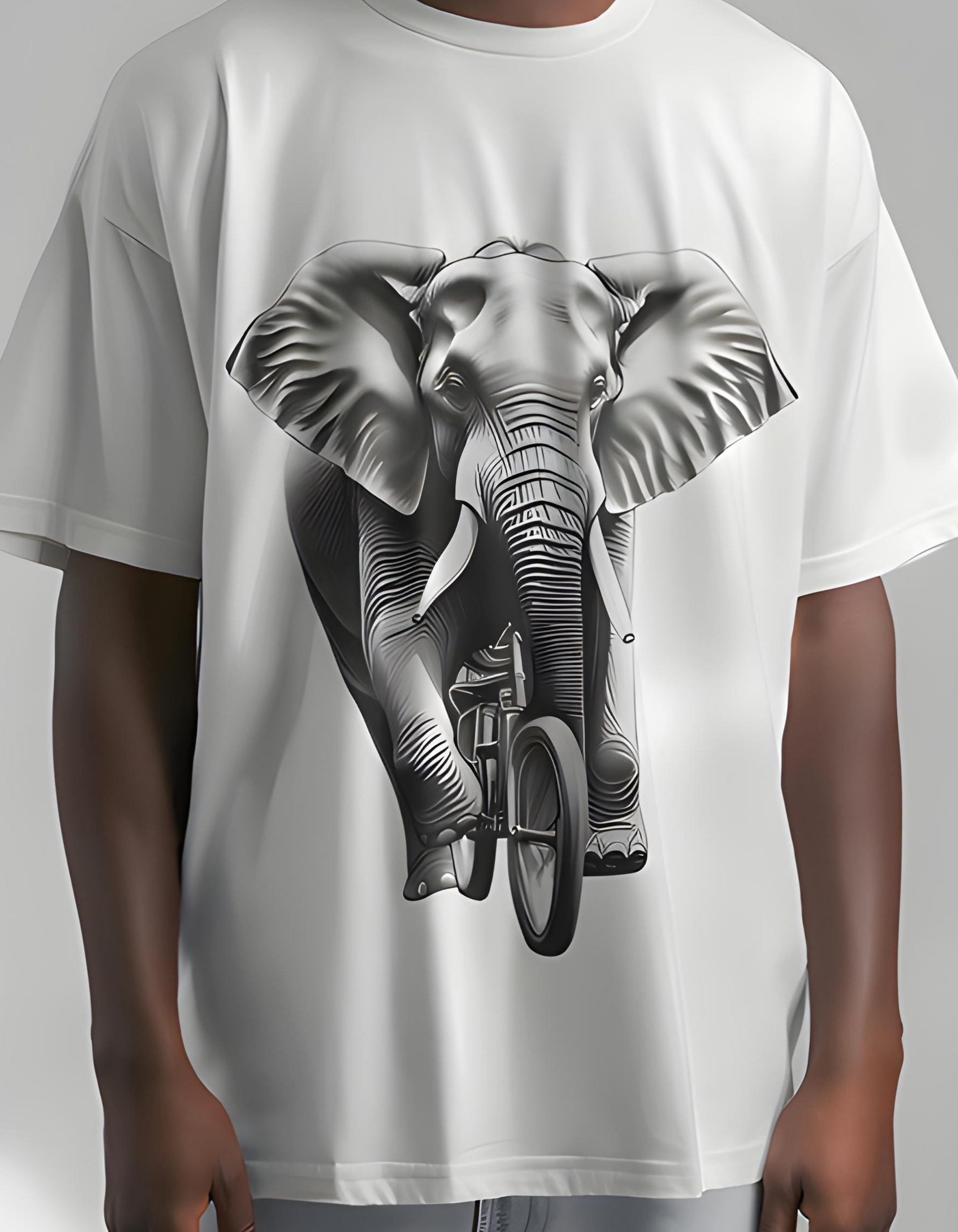 Elephantastic Ride: The Jumbo-Cycle Tee You Never Knew You Needed