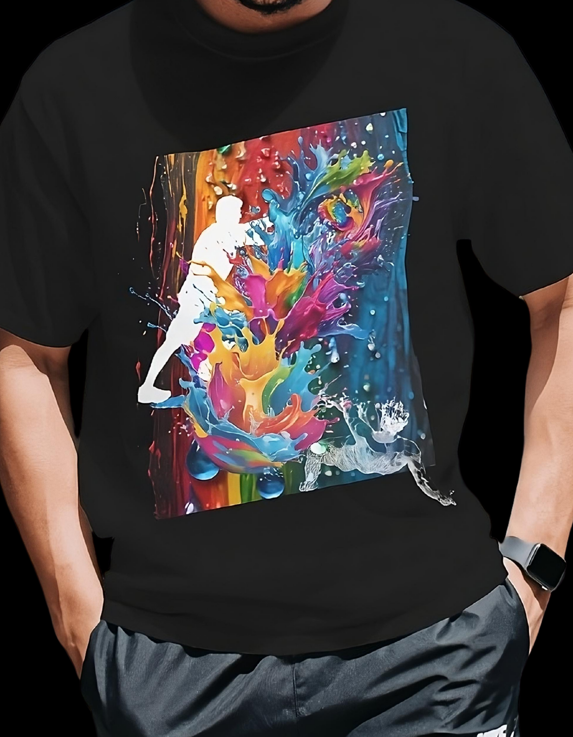 The Epic Paint Splash Tee: Where Bold Art Meets an Unfortunate Trip