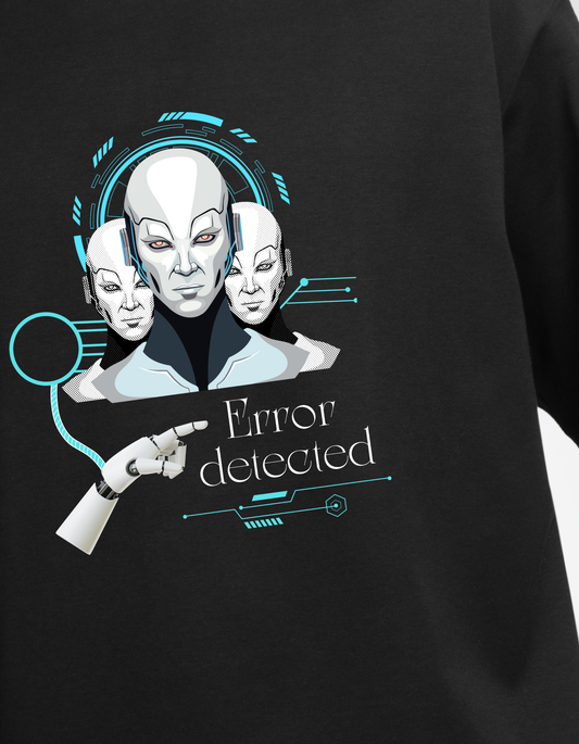 Tech Trouble? Oversize in Style with "Error Detected"