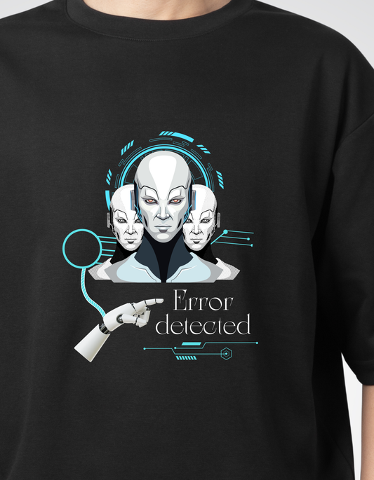 Tech Trouble? Oversize in Style with "Error Detected"