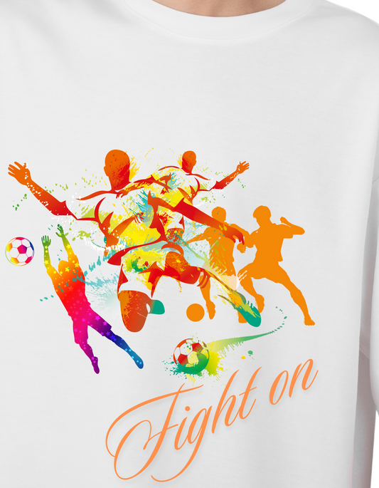 "Fight On" Oversized Football Power Tee