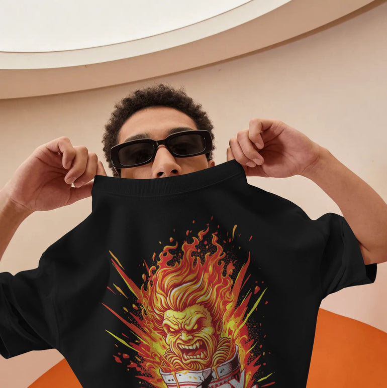 Angry Noods Graphic Oversized T-Shirt – Streetwear Drop