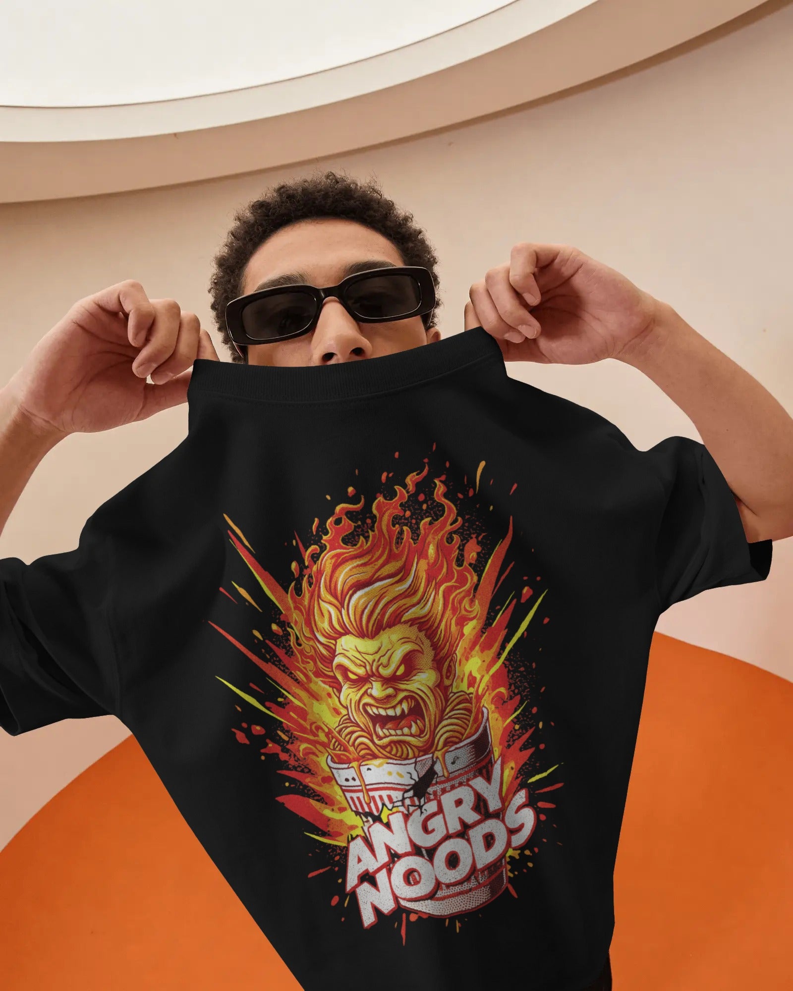 Angry Noods Graphic Oversized T-Shirt – Streetwear Drop
