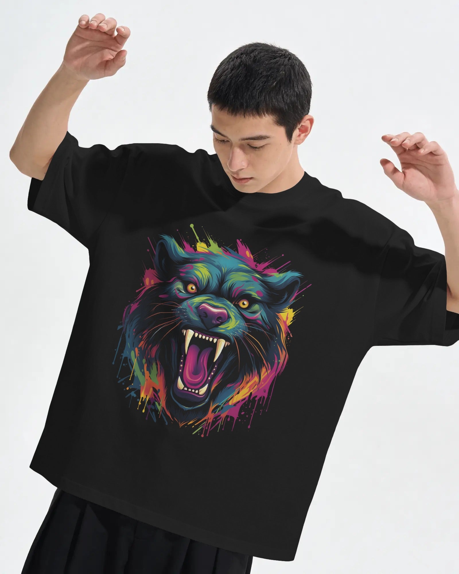 Vortex Panther Oversized Tee
