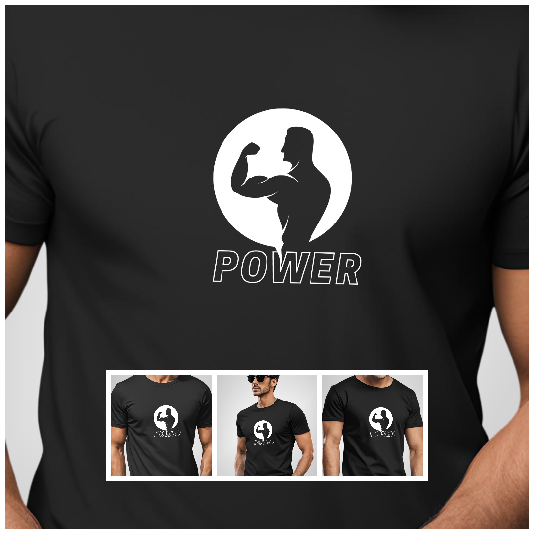 "Unleash Your Power" Men's Black T-Shirt