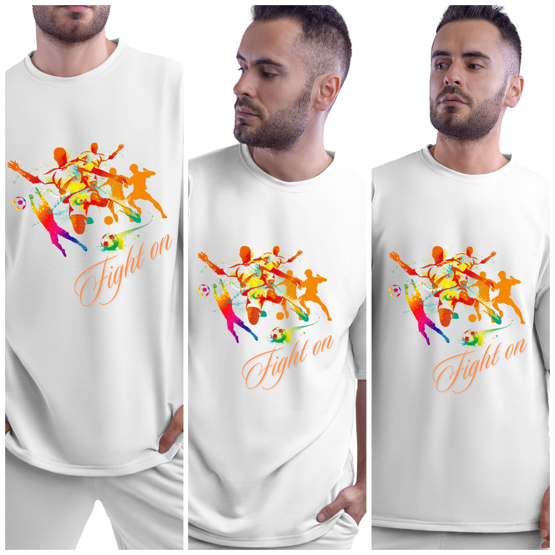 "Fight On" Oversized Football Power Tee