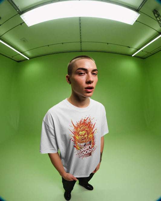 Angry Noods Graphic Oversized T-Shirt – Streetwear Drop
